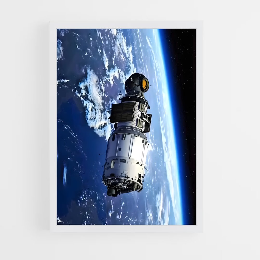 Poster Gps satellite élégant – affiche Astronomie (vue 3)